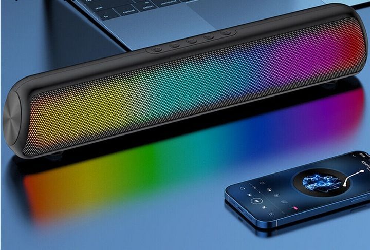 SOUNDBAR Głośniki Komputerowe do Laptopa USB LED zdjęcie 6
