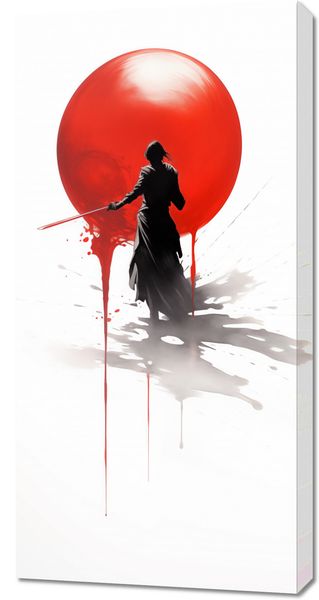 Obraz 50x100cm Samotny Samuraj zdjęcie 1