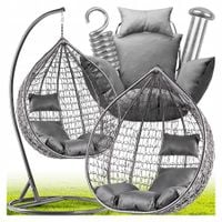 FOTEL WISZACY OGRODOWY ZE STELAZEM KOSZ BUJANY HUSTAWKA KRZESLO OGRODOWE