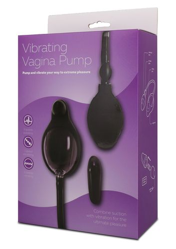 pompka-vibrating vagina pump black na Arena.pl