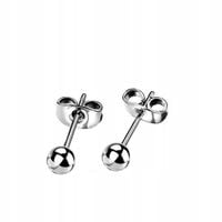 TYTAN Kolczyki sztyft kulka 4mm