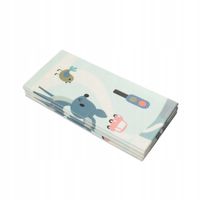 MATA PIANKOWA EDUKACYJNA DLA DZIECI SKŁADANA DWUSTRONNA 180x200 KONTRASTOWA