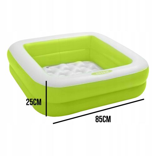 Basen dmuchany brodzik 85x85x25 cm Intex 57100 zielony na Arena.pl