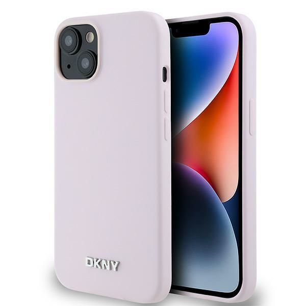 Etui DKNY do iPhone 15, iPhone 14, iPhone 13, Różowy, MagSafe zdjęcie 1