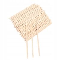 DREWNIANE PATYCZKI DO odsuwania SKÓREK paznokci DO MANICURE 100 SZTUK