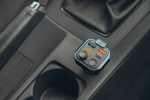 TRANSMITER BLUETOOTH 5.0 FM ŁADOWARKA USB PD 20W QC 3.0 BASS MOCNY MIKROFON na Arena.pl