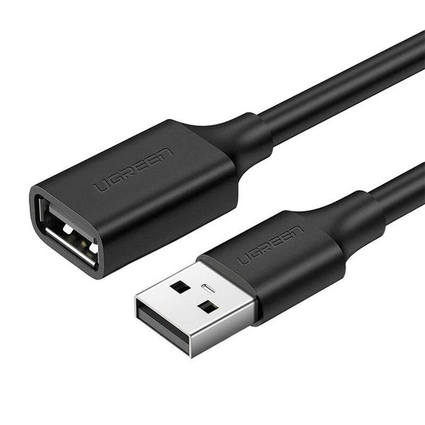 Kabel USB 2.0 przedłużający UGREEN US103, 2m (czarny) zdjęcie 1
