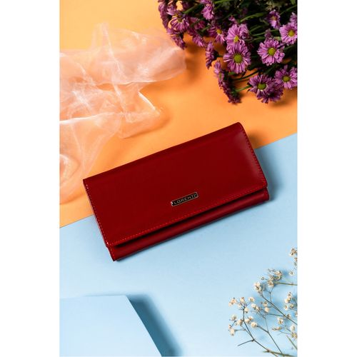 elegancki, skórzany portfel damski na zatrzask - lorenti na Arena.pl