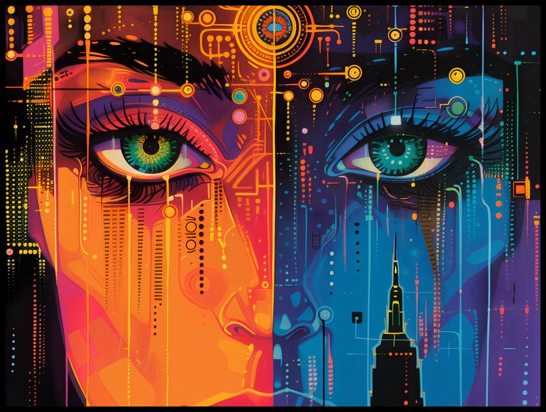 Plakat 100x75cm Cyfrowa Psyche zdjęcie 2