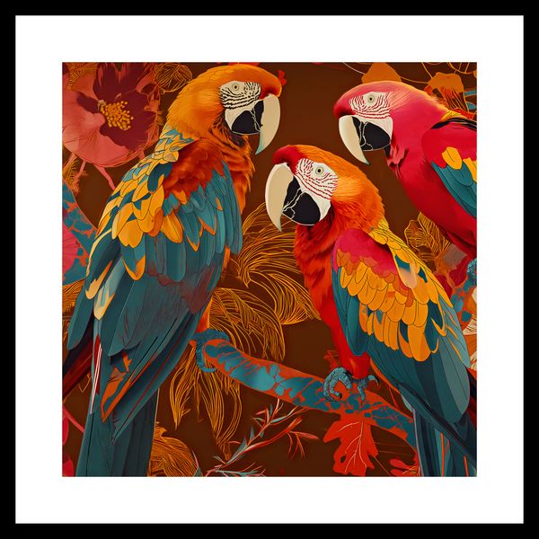 Plakat 40x40cm Kolorowe Ary zdjęcie 3