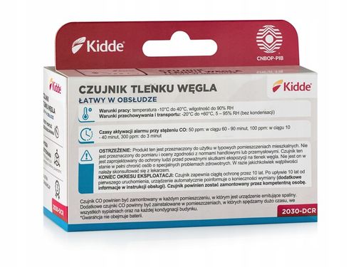 czujnik czadu ,detektor tlenku węgla KIDDE 2030-DCR dostawa gratis na Arena.pl