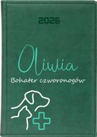 KALENDARZ A5 2026 DZIENNY terminarz z nadrukiem DLA WETERYNARZA + IMIĘ