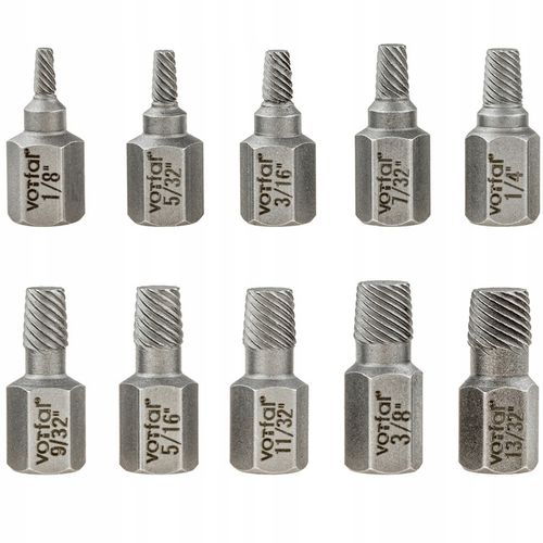 WYKRĘTAKI USZKODZONYCH ŚRUB TRZPIENIOWE TWIST TORX IMBUS 3-11MM 10 EL na Arena.pl