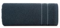Ręcznik bawełniany ze stebnowaną bordiurą EMINA 30X50 granatowy