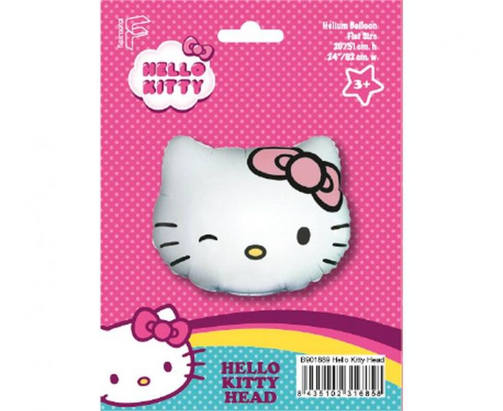 Balon foliowy 53x61cm - Hello Kitty , pakowany zdjęcie 2