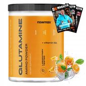 nowmax L-GLUTAMINE L GLUTAMINA 500g PROSZEK REGENERACJA BUDOWA MIĘŚNI