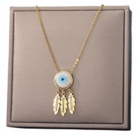 Złoty Stal Chirurgiczna 18K Pozłacany Naszyjnik