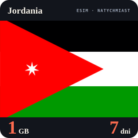 Karta eSIM Internet Jordania 1 GB na 7 dni - bez rejestracji
