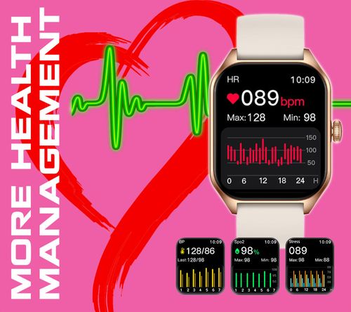 SMARTWATCH UNISEX Rubicon RNCF03 - ROZMOWY BLUETOOTH, ALWAYS ON DISPLAY (sr049g) na Arena.pl