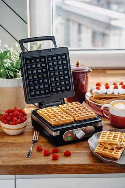 GOFROWNICA 2000W XXL 2 CHRUPIĄCE PUSZYSTE GOFRY XXL DUŻA SOLIDNIE WYKONANA zdjęcie 11