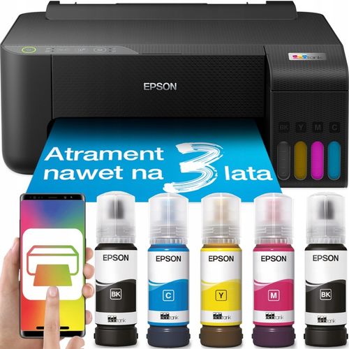 Urządzenie DRUKARKA EPSON EcoTank Druk KOLOR WiFi SMART USB + TUSZE na Arena.pl