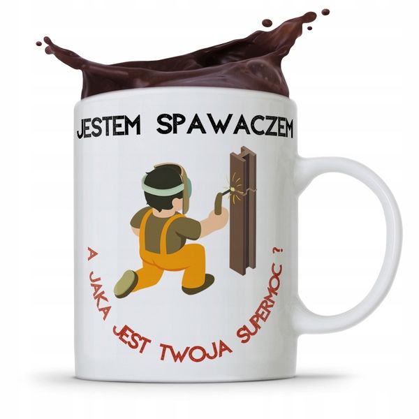 Kubek Prezent Dla Spawacza Jestem Spawaczem Z Nadrukiem Ze Zdjęciem zdjęcie 1