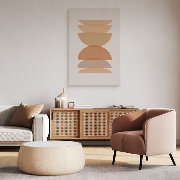 Obraz Na Płótnie Do Salonu Minimalizm Styl Boho Abstrakcja 70cm x 100cm zdjęcie 6