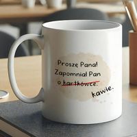 Kubek z nadrukiem - Zapomniał Pan o kartkówce...