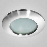 Zewnętrzna lampa podtynkowa Emilio AZ0810 wpustowa srebrna