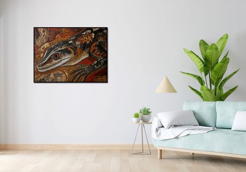 Plakat 100x75cm Oko Jaszczurki na Arena.pl