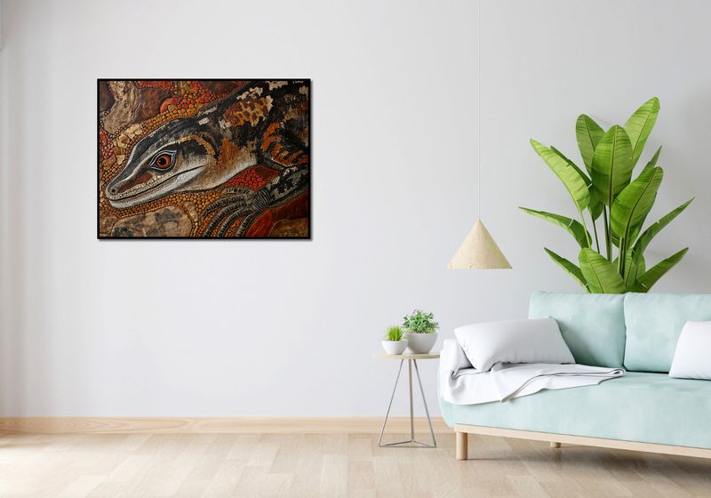 Plakat 100x75cm Oko Jaszczurki zdjęcie 4