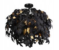 PLAFON LAMPA TRIO RL LEAVY R60463032 CZARNY