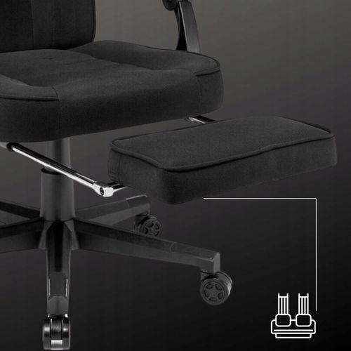 Fotel gamingowy biurowy krzesło gracza Emperor czarnyTkanina na Arena.pl