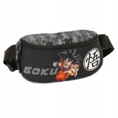 Saszetka nerka biodrowa czarna młodzieżowa pasek zamek Dragon Ball