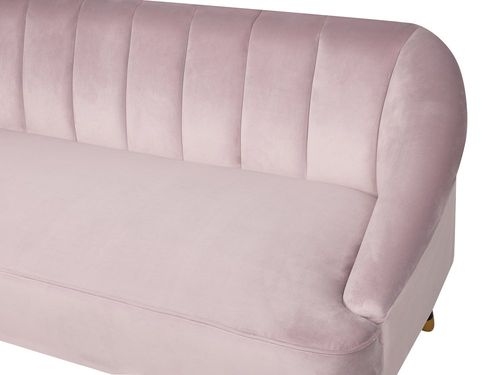 Sofa Welurowa Różowa Alsvag na Arena.pl