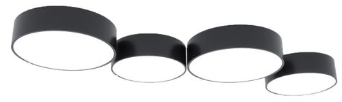 Czarny plafon okrągły SL.0917 abażurowy minimalistyczny na Arena.pl