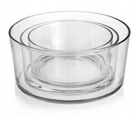 Komplet zestaw salaterki proste 3szt Edwanex GYROS