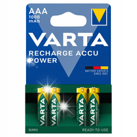 4 AKUMULATORY AAA VARTA 1000mAh NAŁADOWANE NOWE