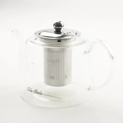 DZBANEK SZKLANY Z STALOWYM ZAPARZACZEM ZAPARZACZ DO HERBATY ZIÓŁ 1200 ML na Arena.pl