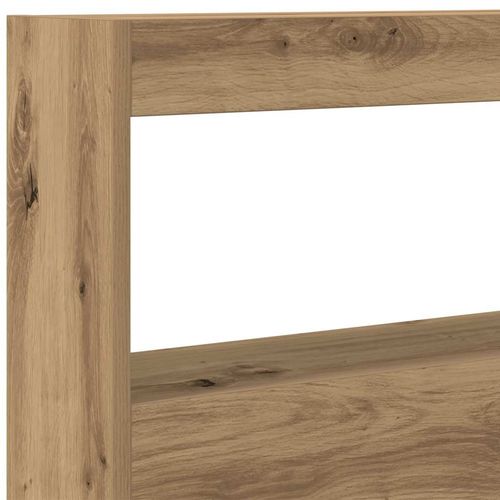 Zagłówek z półkami i LED, dąb artisan, 100x17x102 cm na Arena.pl