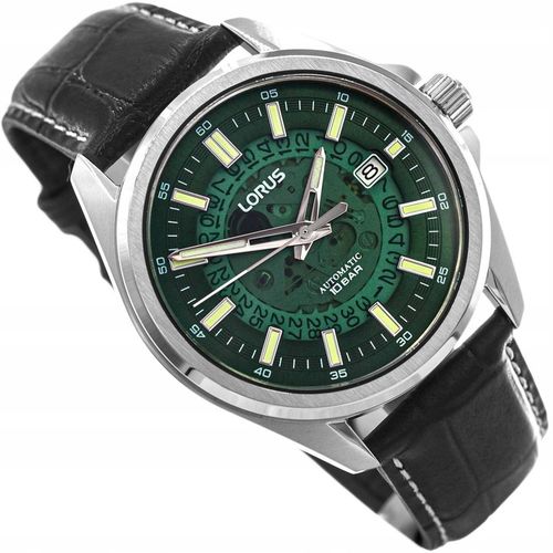 MĘSKI ZEGAREK LORUS RU409AX9 CZARNY NA PASKU AUTOMATYCZNY DATOWNIK 100M na Arena.pl