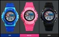 SPORTOWY ZEGAREK DZIECIĘCY DLA CHŁOPCA DZIEWCZYNKI KOLOROWE PODŚWIETLENIE