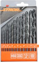 komplet wierteł do metalu 2.0-8.0mm 13szt. - w-22180
