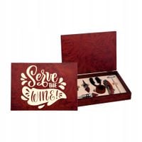 Zestaw AKCESORIA do wina z dowolnym grawerem PREZENT Z TWOIM NAPISEM