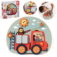 TABLICA MANIPULACYJNA LABIRYNT PRZEPLATANKA MONTESSORI MOTORYCZNA PĘTLA 6w1