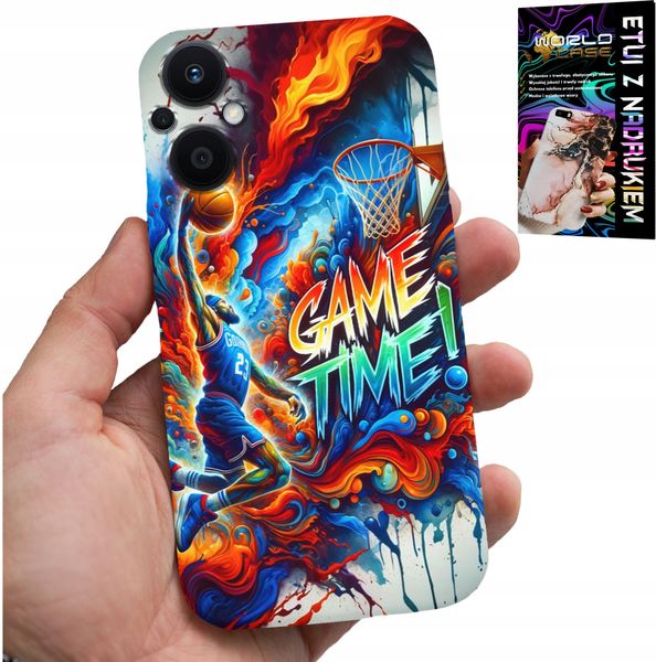 ETUI DO OPPO RENO7 LITE 5G - KOSZYKÓWKA NBA GAME TIME, CASE + SZKŁO zdjęcie 1