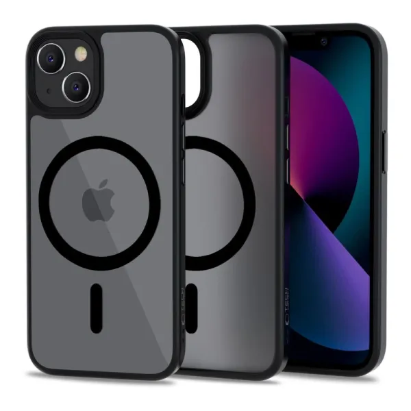 Etui Tech-Protect MagMat MagSafe na iPhone 13 - czarny mat zdjęcie 1