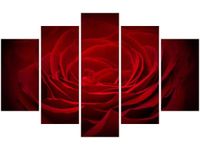 70 100CM OBRAZ 5 ELEM RÓŻA UKOCHANEJ DRUK PŁÓTNO