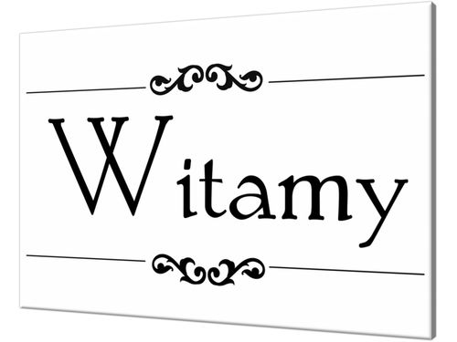 Obraz z napisem Witamy  60x40cm na Arena.pl
