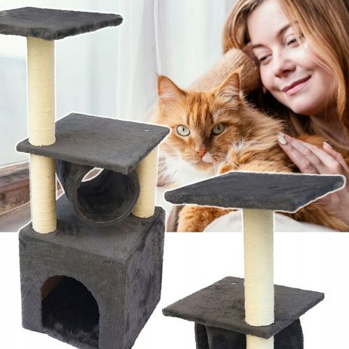 DRAPAK DLA KOTA WIEŻA LEGOWISKO do leżenia DOMEK Budka 4 Poziomy Tuba na Arena.pl